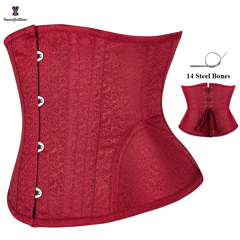 

High Compression Belly Flat Belt 4 Busk Chest Binder Bustier Christmas Outfits Firmly Tummy Control Red Sheath Corset For Women
