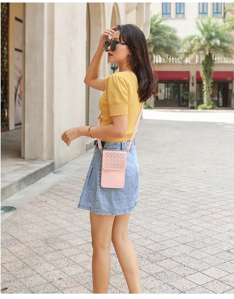 Touch Screen Crossbody Phone Bag,Touche Screen Mobile Phone Bag,Touch