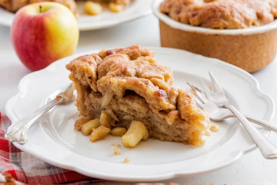 Step-by-step visual guide showing how to roll apple slices into cinnamon bun dough for cinnamon bun apple pie preparation