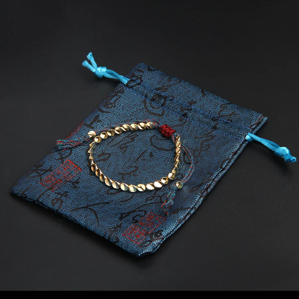 

2020 New product Idea Handmade Metal Unisex Bracelet for Women and Men Tibetan Copper Bead Bracelet Wrist, As the picturs