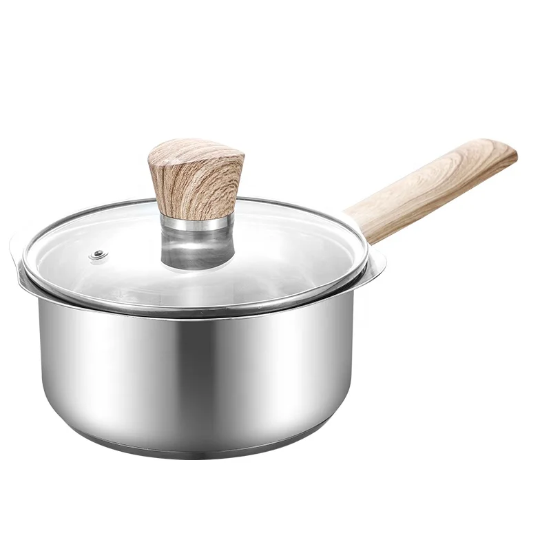 

Original Stainless Steel Stock Pot Soup Cooking Saucepans Saucepan Lid Milk Pan Sarten Antiaderente