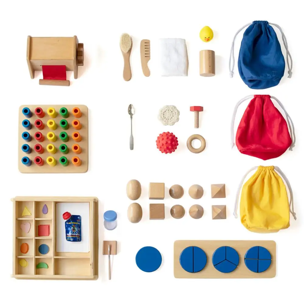 2936 Months Wooden Montessori Educational Toy Kids Toys Wooden Montessori Materials Full Set