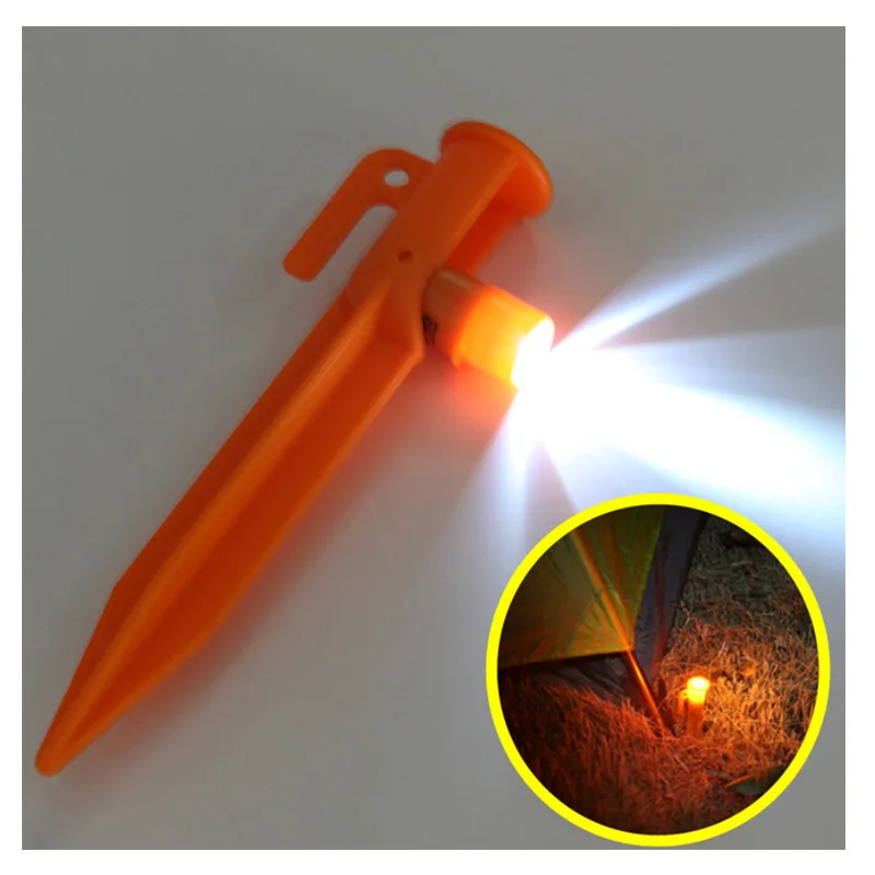 

Practical ground peg camping lights