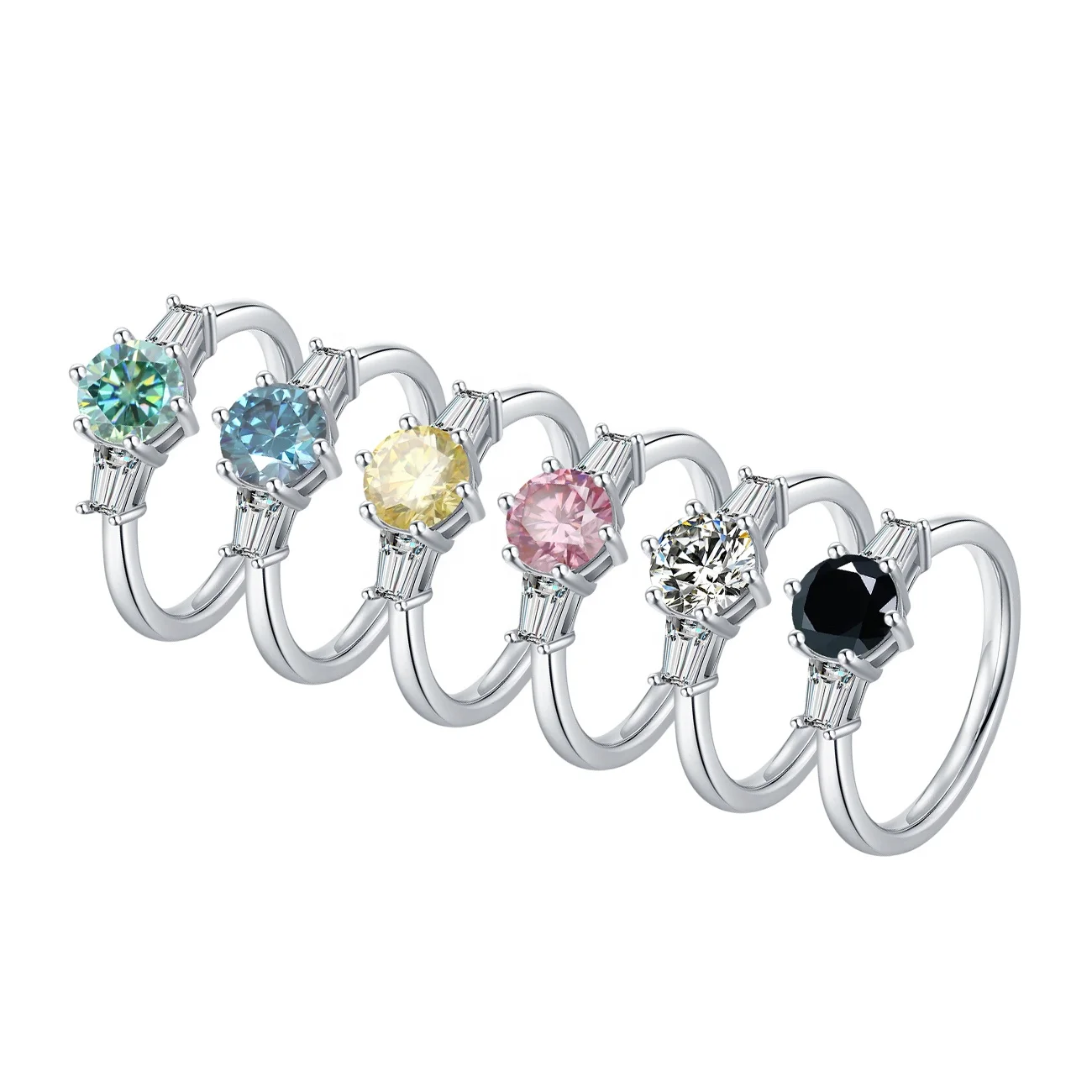 

Abiding Jewelry Factory Customized Jewellery Gold Silver Ring Wholesale Moissanite Diamond Jewellery