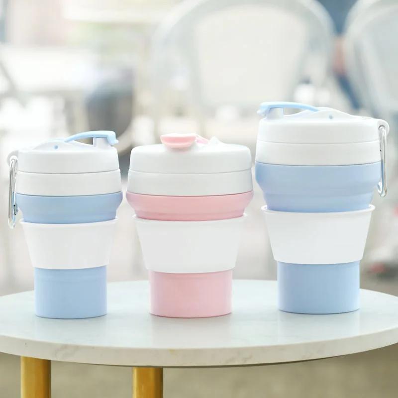 

Cheap The Telescopic Reusable Folding Silicone Cup Set