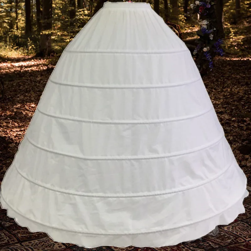 

130cm big ball 6 hoop crinoline wedding ball gown under skirt petticoat, Pictures as below