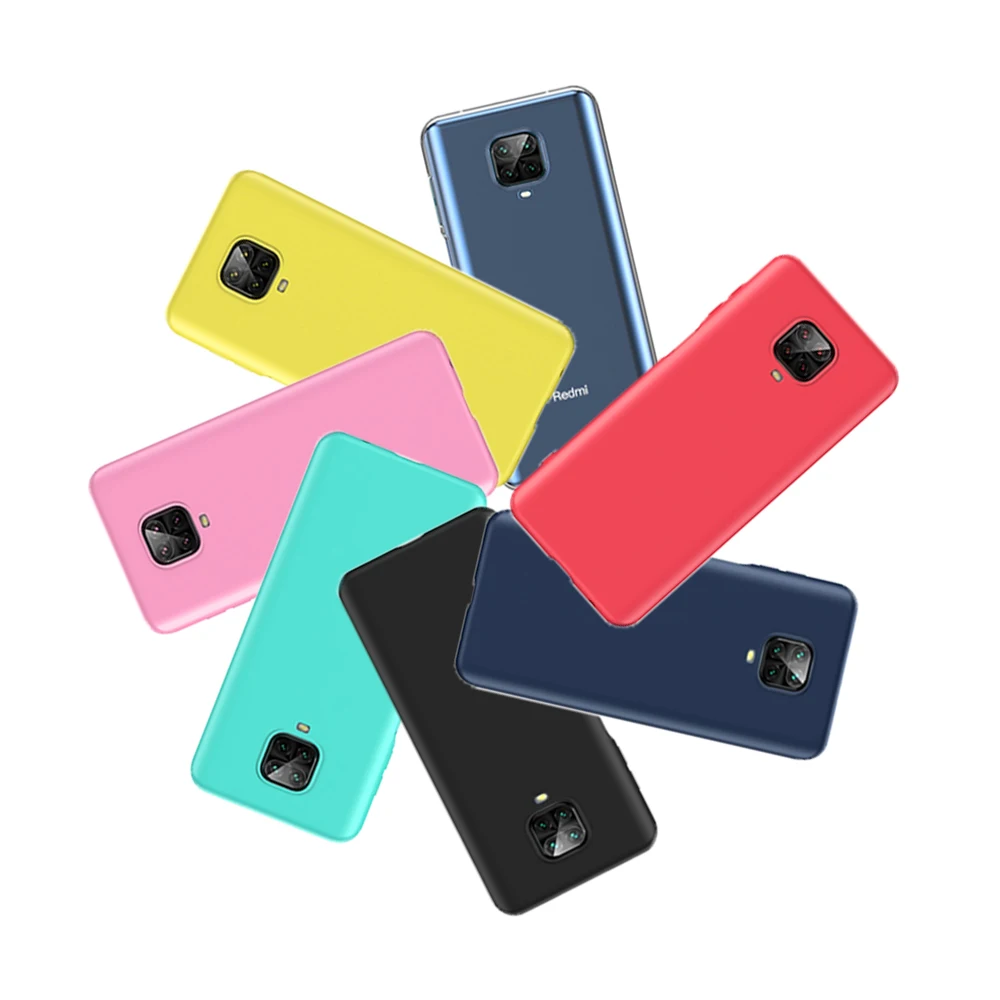 

2020 Amazon New TPU Soft Matte Silicone Candy Transparent Phone Case For Xiaomi Redmi Note 9s