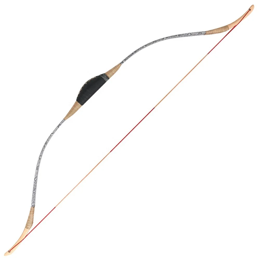 

Laminated wood and fiberglass bow 49" longbow Medieval Turkey traditional bow, As picture