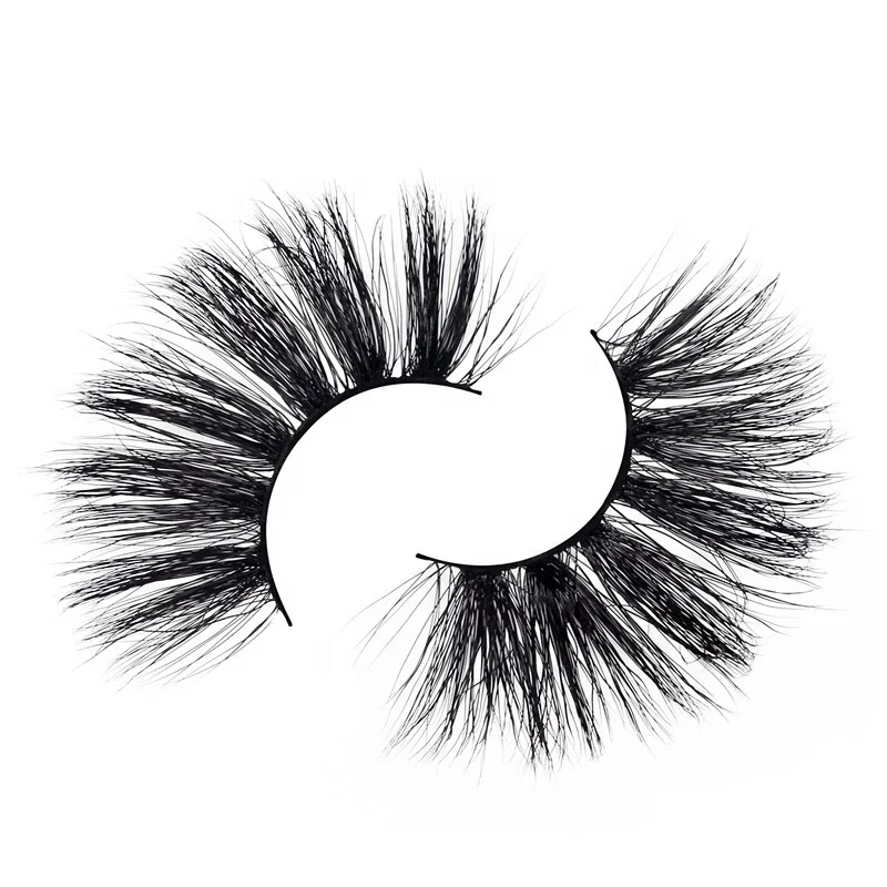 

High quality 25mm 3d thick curled mink faux false eyelashes