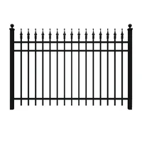 

Garden backyard palisade security fence wrought iron fence with cheap price