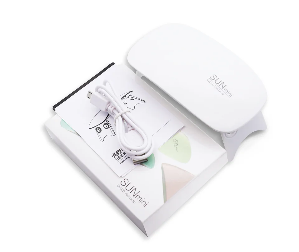 

2021 latest machine rainbow nail lamp customized custom nail desk lamp mini lamp led nail, White