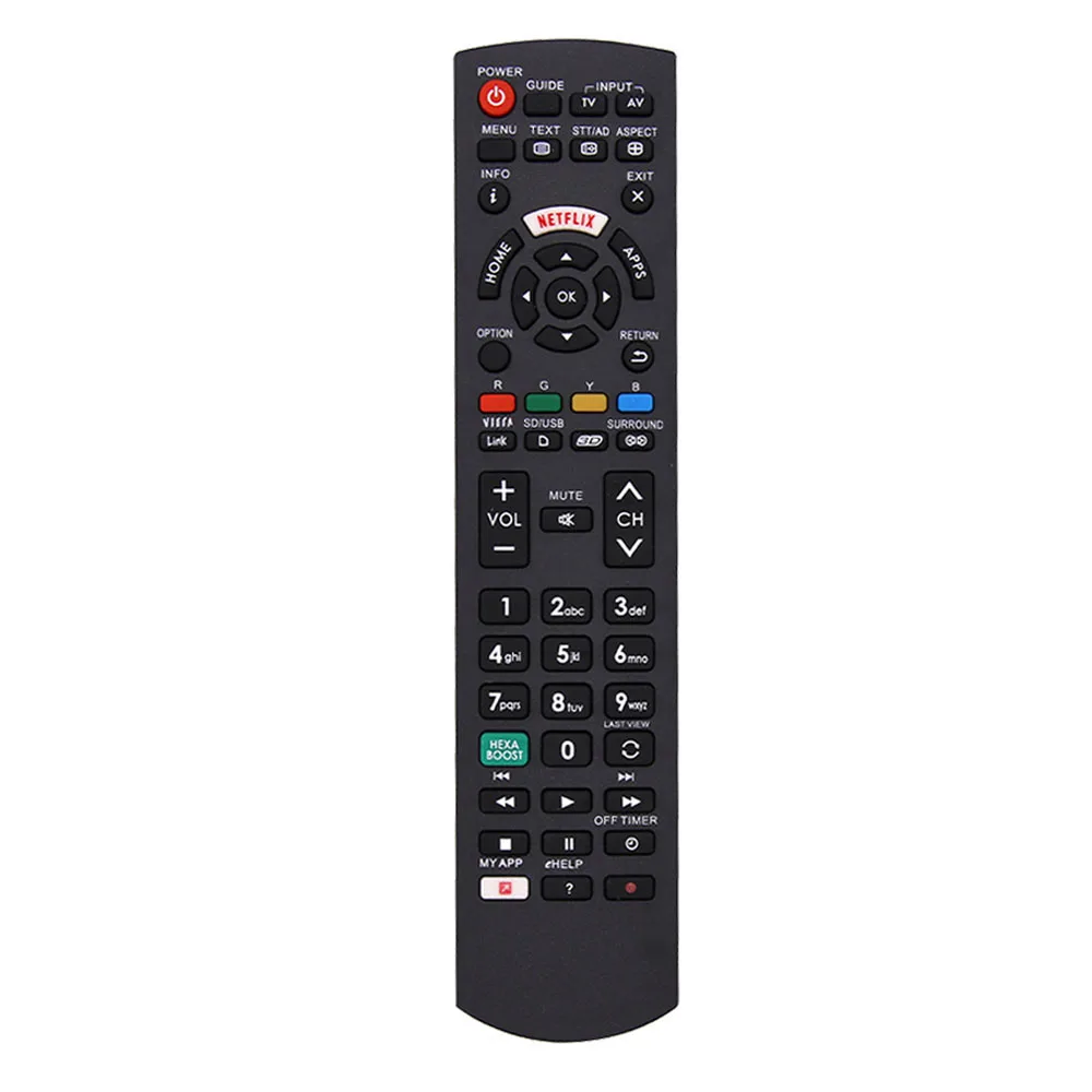 

New Replacement Remote Control Fit For Panasonic LCD 4K Ultra HD HDR Smart TV with Netflix My APP Home Buttons, Black color