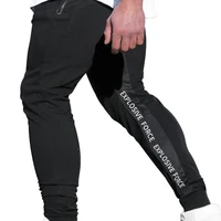 

2019 Wholesale custom plain fleece warm sportswear joggers gym gents pants with pockets for man