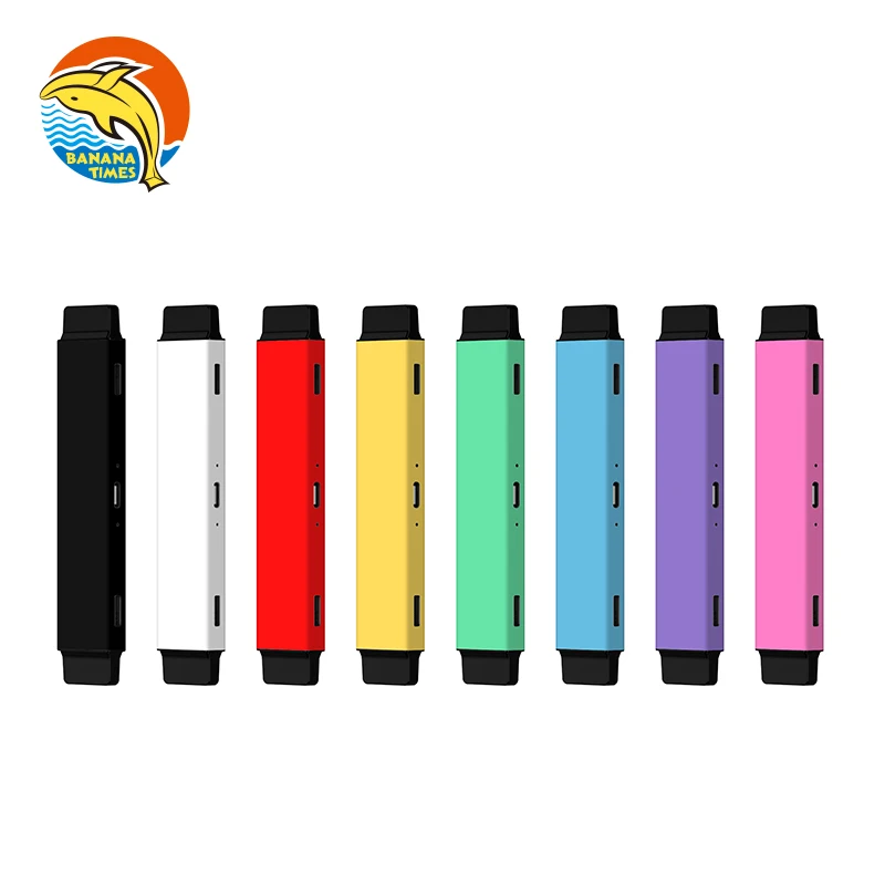 

USA hot selling cbd e cigarette 2ml vape pen empty with ceramic coil atomizer, Black/ sliver/ red/blue etc