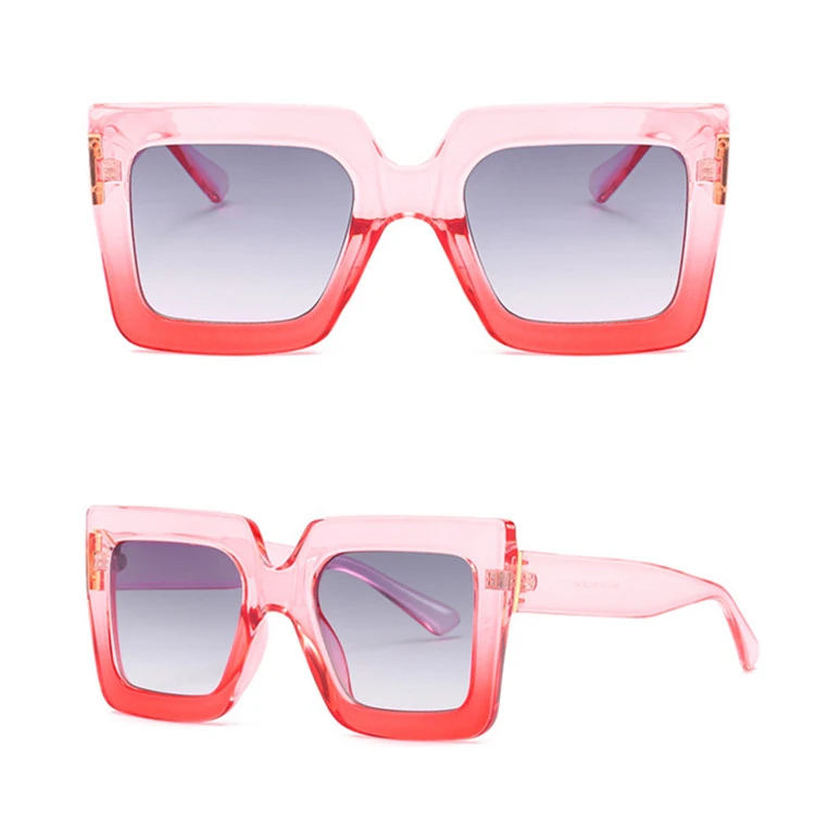 

Wholesale Cheap Women Oversized Square Bright Color Frames River Glasses Sunglasses
