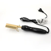 

2019 Amazon's New Professional Wet And Dry Hair Use Curling Iron High Heat Straightener Pressing Hot Comb