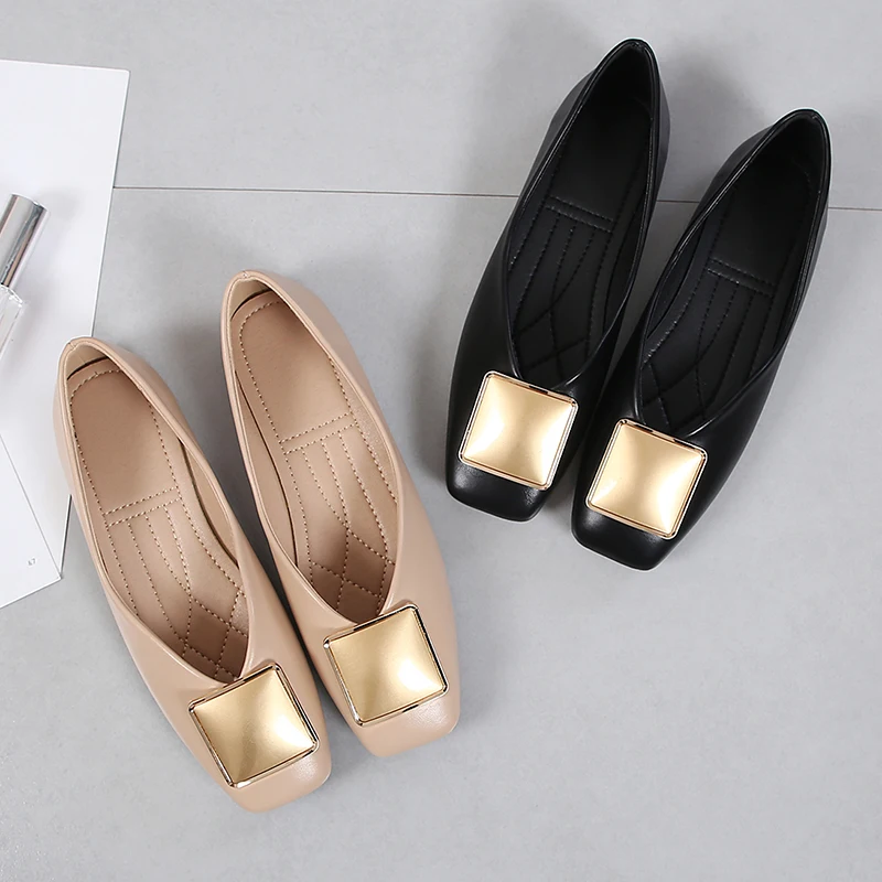 

New design closed toe women casual pumps slip on women shoes flats shoes for ladies