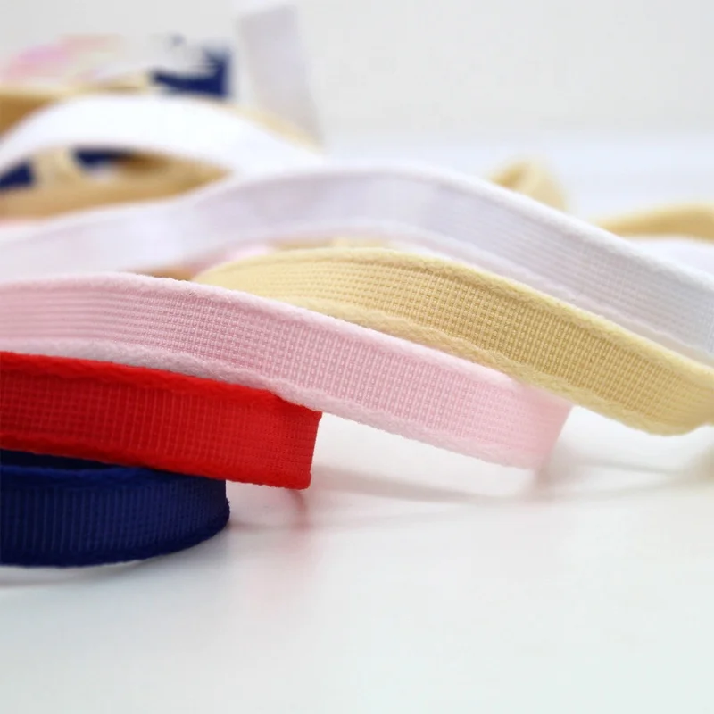 

10 mm High Quality Multi Color Edging Nonslip Bias Binding Tape Steel Ring Hollow Belt Band Webbing For Underwear