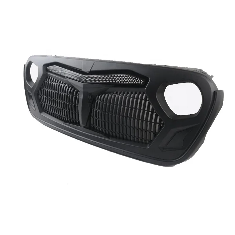 Front grille for Jeep Wrangler JL 2018+ accessories 4x4 offroad black grille for Jeep