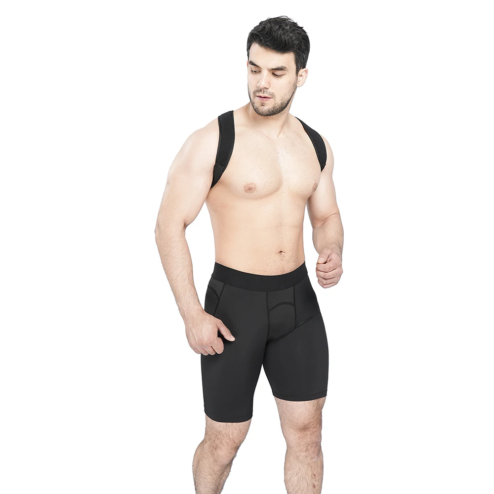 

High quality brace posture corrector back belt support, Black