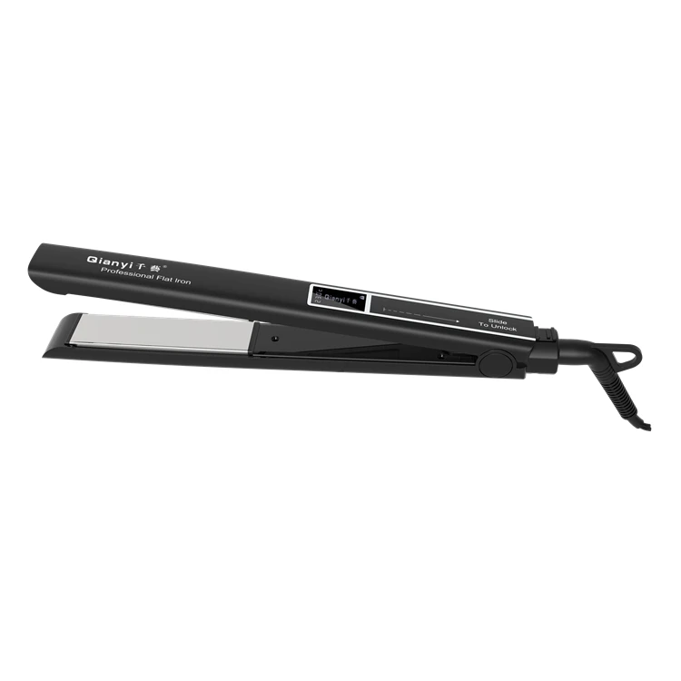 Professional Fast Electric Hair Straightener Household Use Narrow Titanium Floating Flat Iron LCD Digital USB Ceramic RV Hotel
