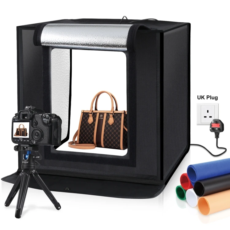 

Puluz 40cm 60cm 80cm Box Led Brightbox Lighting fotobox Product Shooting Tent lighting cube for photography