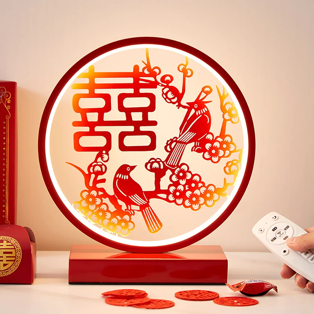 

Other wedding decorations resin night light wedding light festive red permanent light