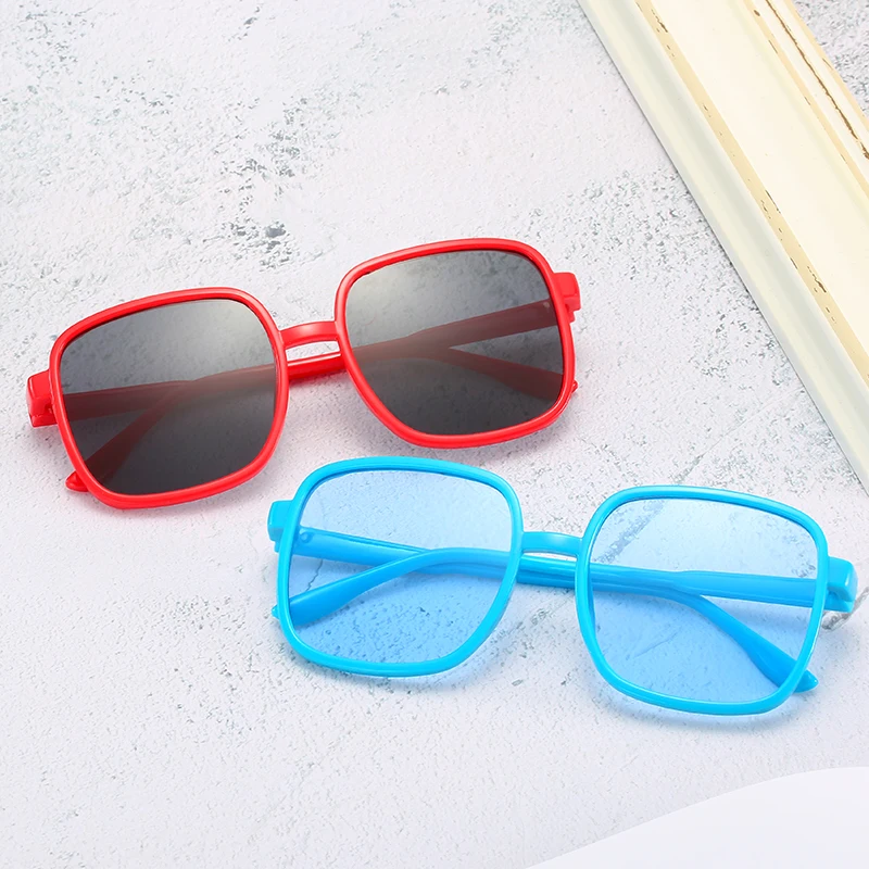 

RENNES [RTS] New kids sunglasses wholesale cheap Korean square frame PC children fashion sunglasses, Choose