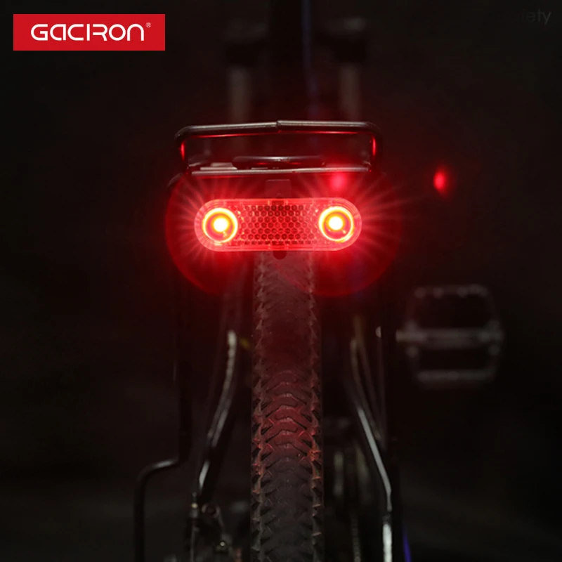 

Gaciron Smart Powerful 60lm Rear LED Bike Light USB Rechargeable Battery Included Bicycle Tail Light Bike Back Light