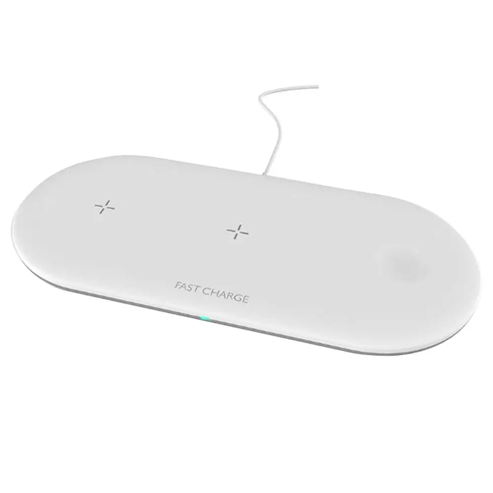 

drop shipping 3 In 1 Thin Non Slip Portable LED Indicator Watch wireless charger