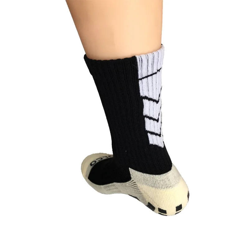 

Performance Man Football Quick-Dry Non-Slip Compression Black White Sport Socks