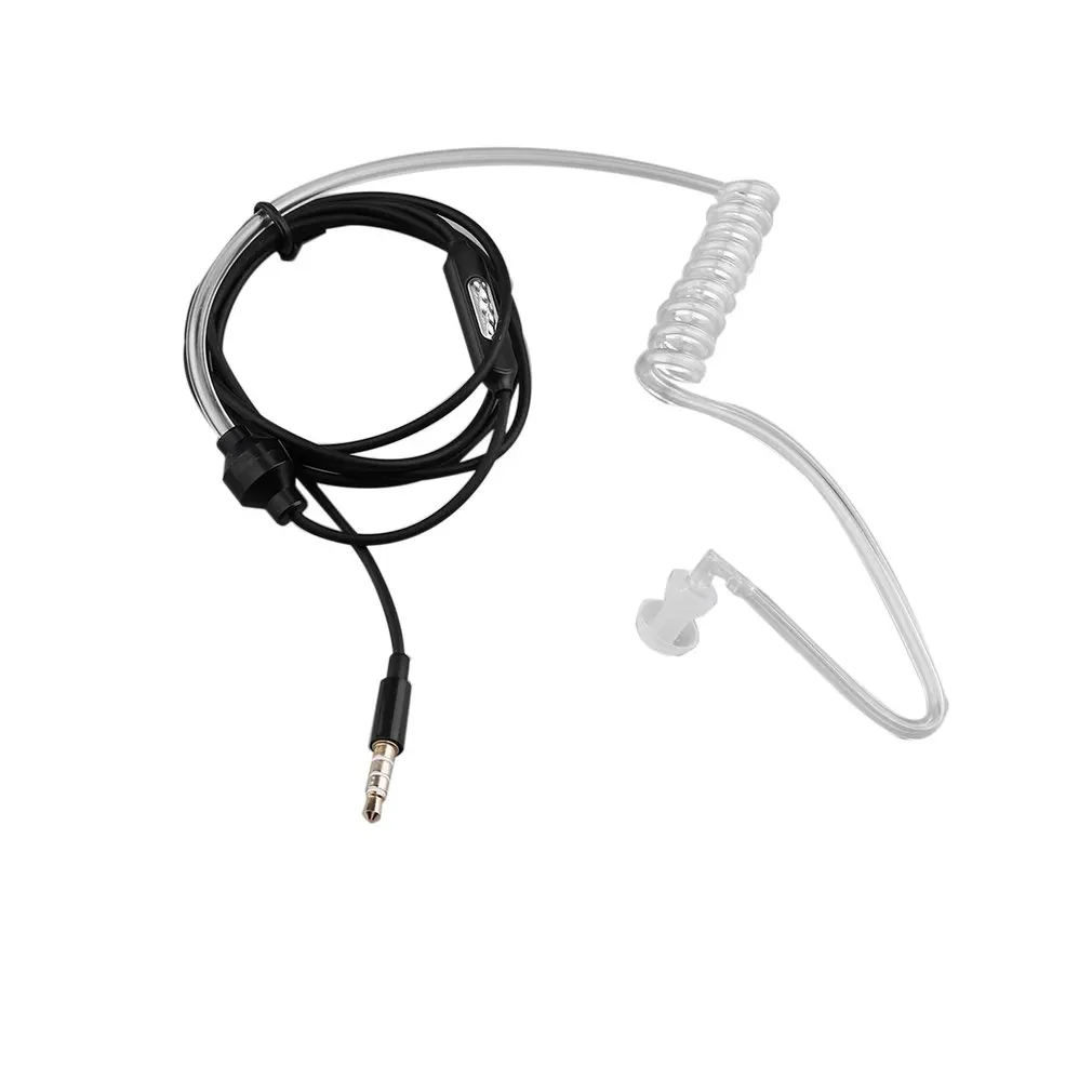 

Acoustic Radiation Protection Anti-Radiation Headphones Air Tube Earphone with Microphone Volume Control Ear Hook