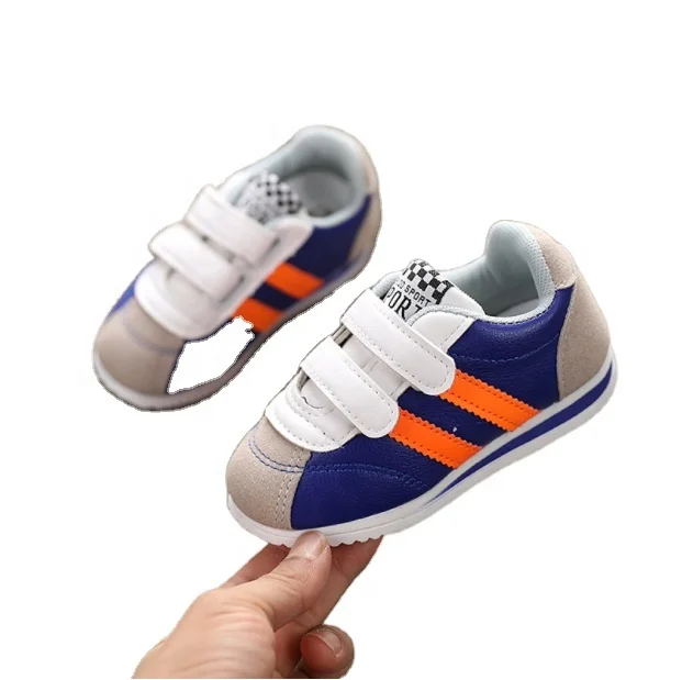 

New design 2022 button children sports shoes fashion baby boys sneakers baby girls casual shoes for toddler 1-6 Years, Green/blue/pink