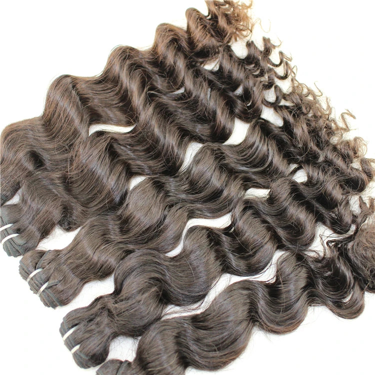 

2021 Hot Selling Grade 12A Virgin Malaysian hair weft human hair extension water wave from Indian hair, Natural color