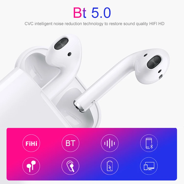 New products tws i12 wireless Earphones I12-tws headphone with charging box In Ear Use for Mobile Phone