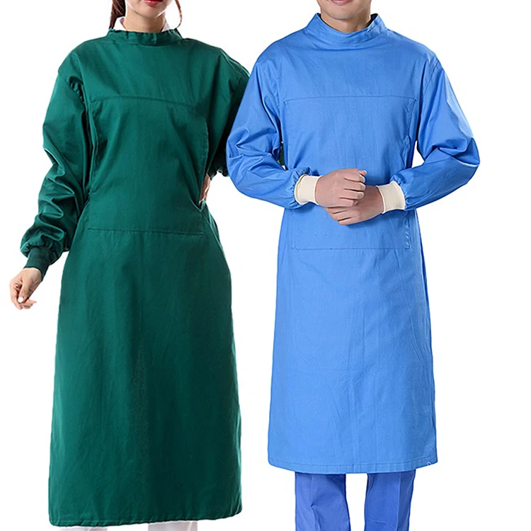 

Top Supplier Isolation Gown Washable Coveralls for Doctor Poly Cotton Surgical Gown, Customized