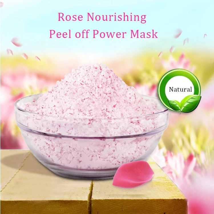
Peel Off Pearl Korea Facial Brightening Rose Powder Face Mask 