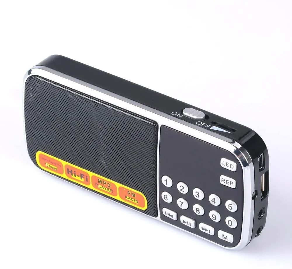 

L-088 AM FM Portable Digital Radio MP3 Player Music Loudspeaker with TF Card Disk and USB Slot