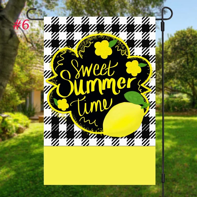 

Monogram Blank Sublimation Polyester 2021 Summer Garden Flag, Plated gold, or as you need