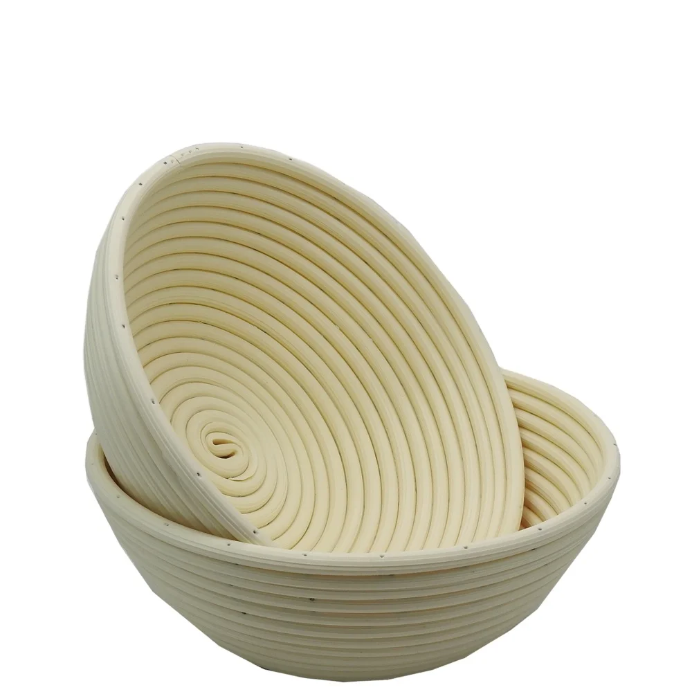 

Shelly Life Food Grade Plastic Hard Wearing 9 Inch Round Bread Proofing Basket