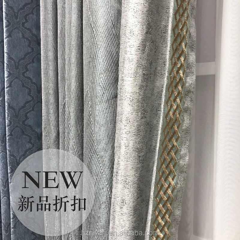 Curtain Shading Custom Light Luxury Nordic Curtains For Living Room