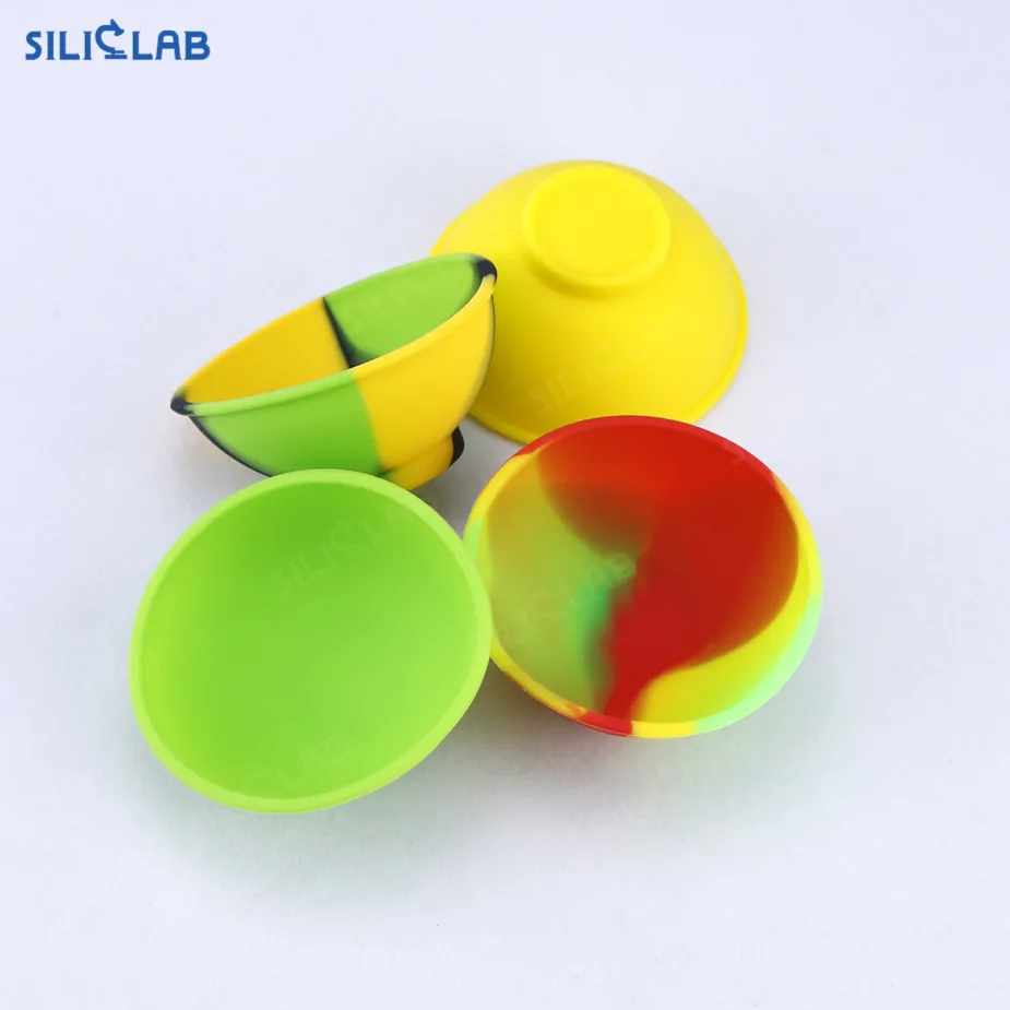 

weed smoking accessories silicone stash shatter storage box tobacco herb silicone smoking bowl, Assorted colors