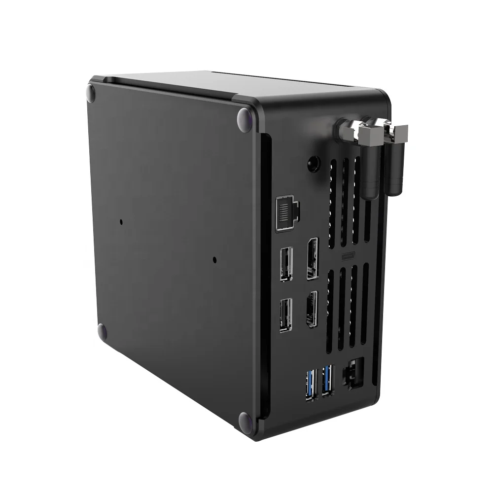 

Minitree superior quality mini pc in-tel core i5 9300H Quad Core DDR4 64GB DP HD-MI 2.0 Type-c win10 Linux for gam, Black