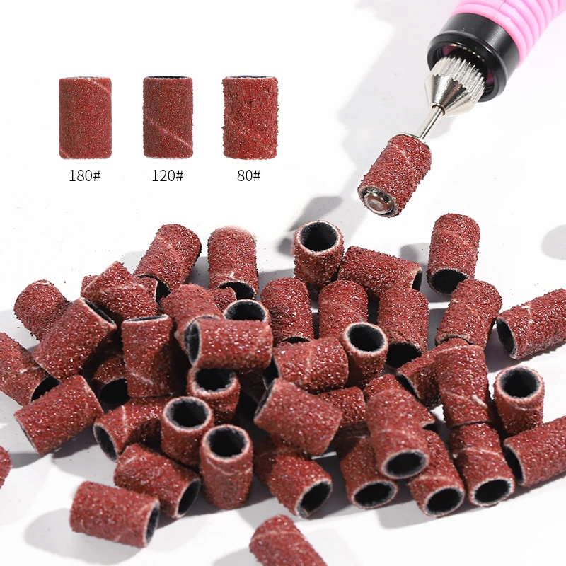 

Grit Sandpaper Circle For Rotary Nail Drill Bits Polishing Clean Grinding Pedicure Manicure Sanding Accessory Tools 100pcs/pack