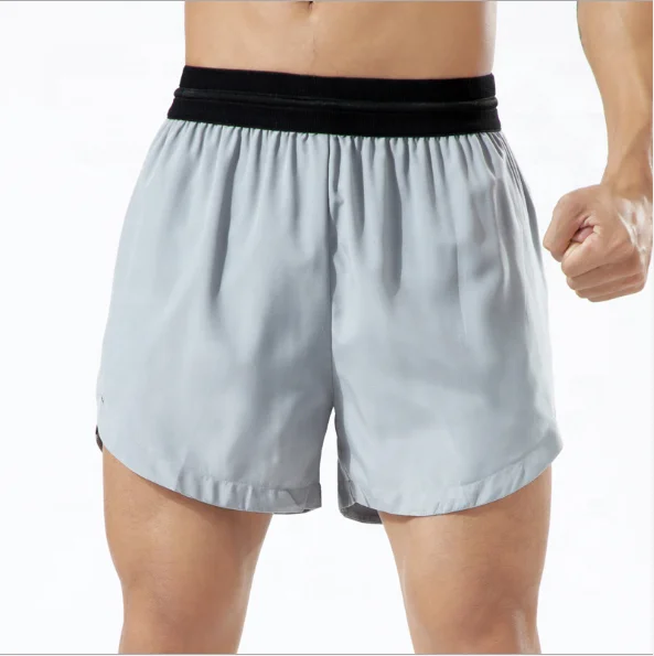 

Double Layer Built-in Pocket Lightweight Man Sweat Sports Shorts Gym Running Compression Athletic Nylon Men Shorts