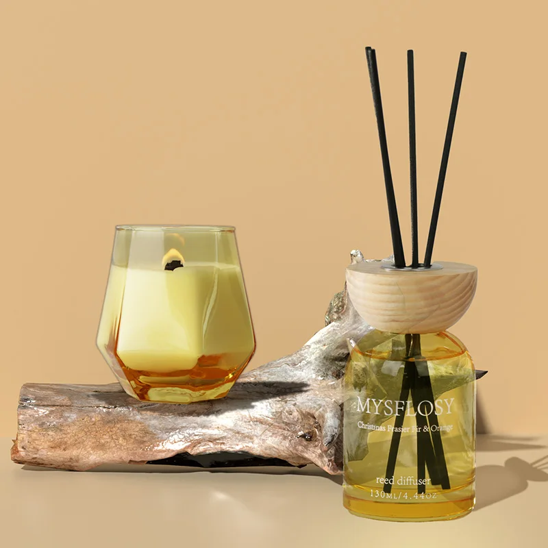 

Luxury Reed diffuser gift set Home Fragrance scented candle and reed diffuser gift set box