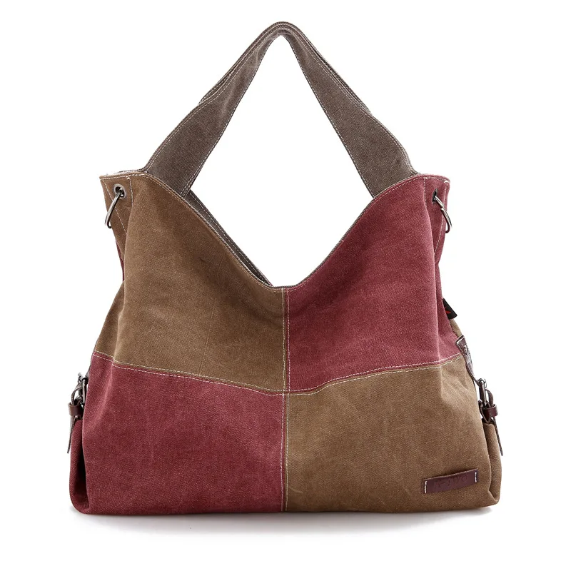 

Wholesale Fashion Canvas Handbag Tote Bag Ladies Retro Large Capacity Shoulder Bags for Women