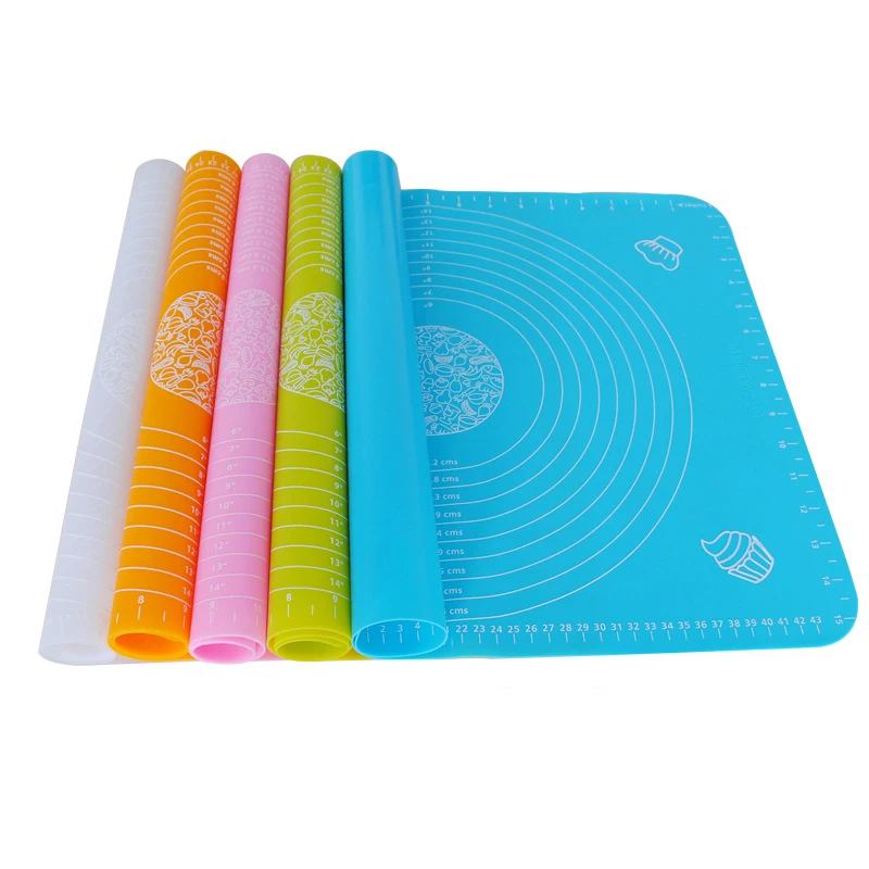 

40*50cm Silicone Heat Resistant Baking Mat Rolling Dough Cake Kneading mat Pastry Liner, Custom color isavailable