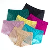 Cute Lace Thongs In Stock Low MOQ Hot Sexy Ladies Thongs Silk Underwear Custom Black Women Panties