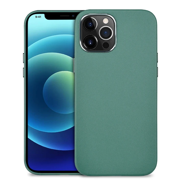 

PULOKA Luxury Genuine Leather Phone Case for iPhone 12 Case